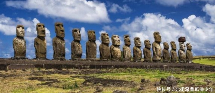 世界上最神秘的岛屿,惊现900尊巨型石像,半个身子被埋在地下