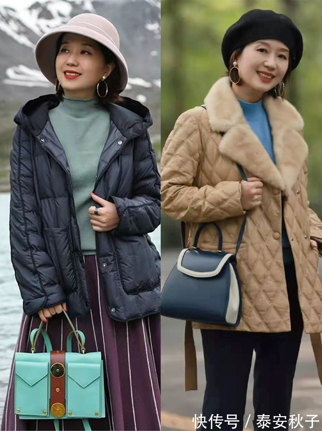 围巾 人到中年的冬日穿搭,就该这样子:美极了!