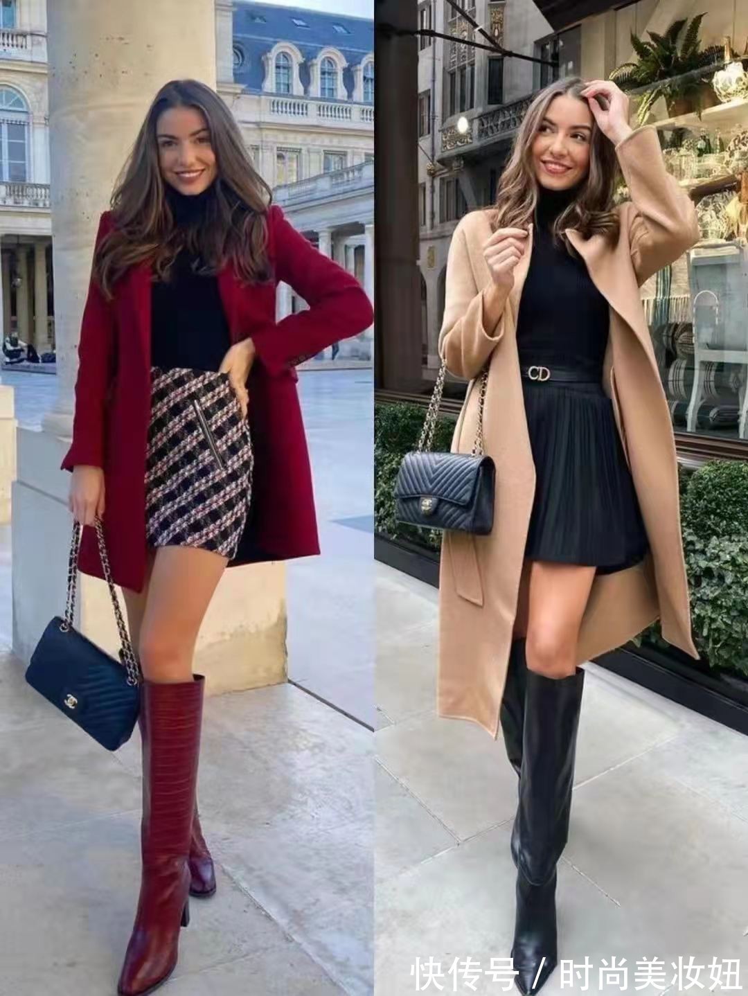 时髦 秋冬骑士靴怎么穿才时髦?看她就够了,照着穿甩朋友圈的人几条街
