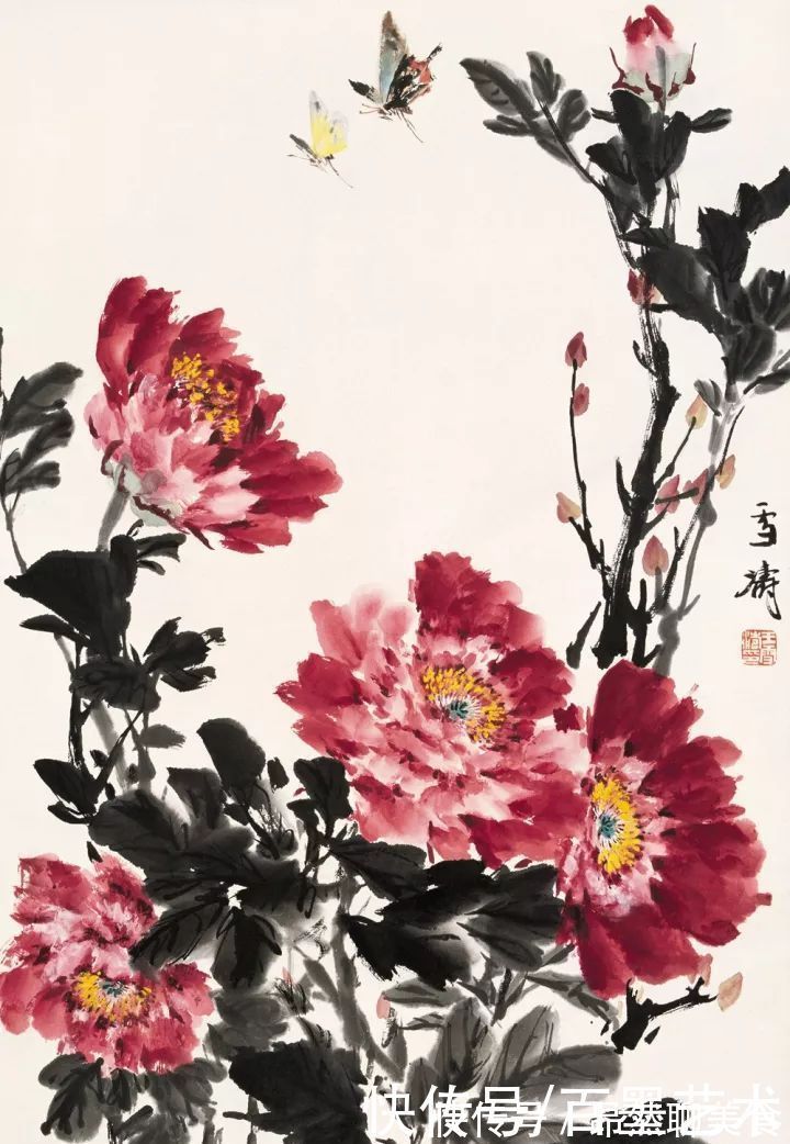 小写意@唯有牡丹真国色!小写意牡丹画150幅,美醉了