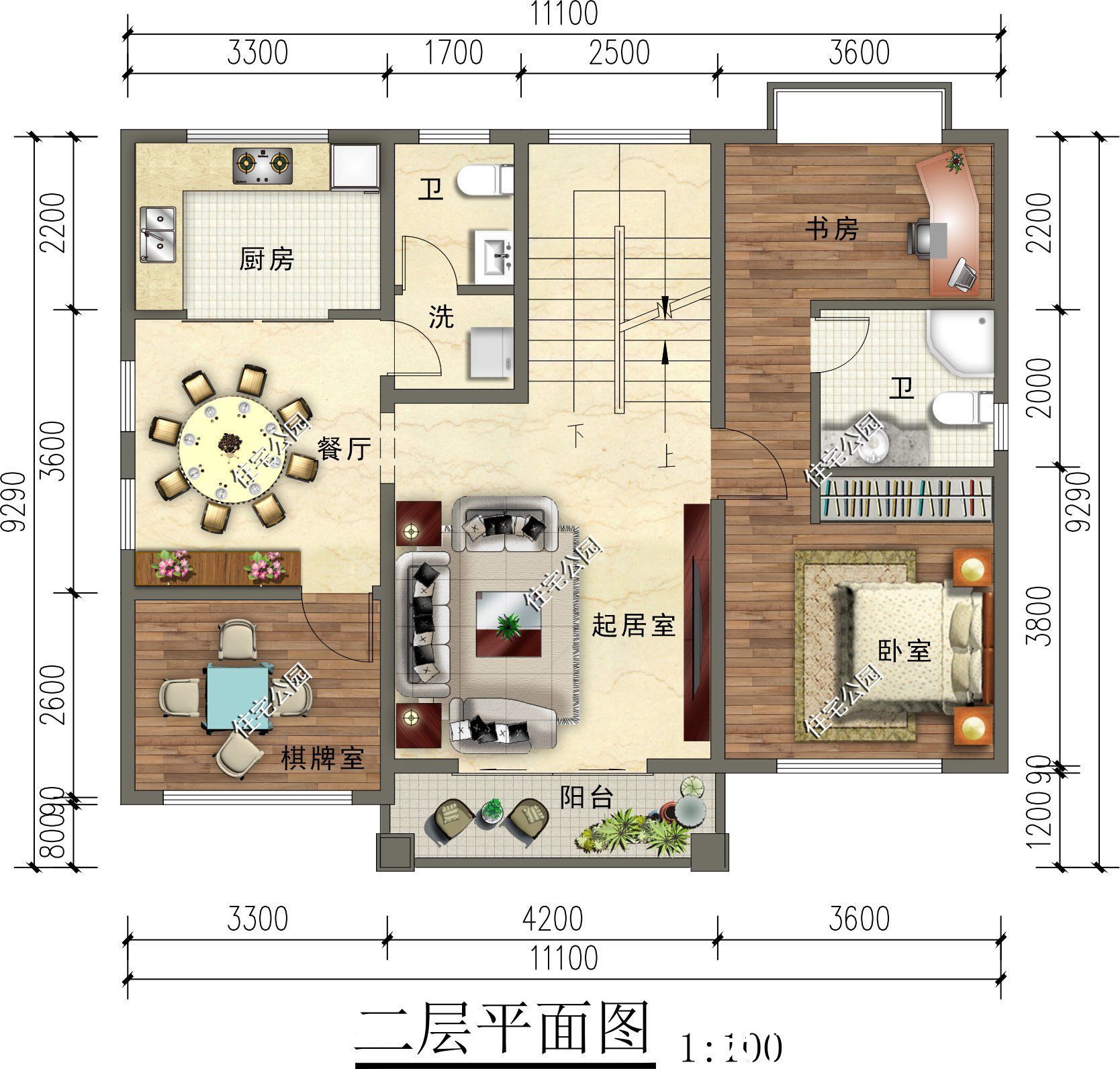 露台|占地只有99平，11×9米经典三层欧式别墅，车库、露台、套卧全都有