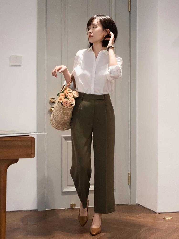 直筒裤|35+女性穿衣不要慌,学会这3套搭配,再也不怕没有苗条身形了