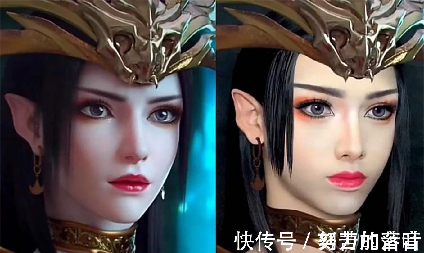 斗罗大陆|二次元仿妆可以以假乱真,富江毫无破绽,史莱克七怪无懈可击