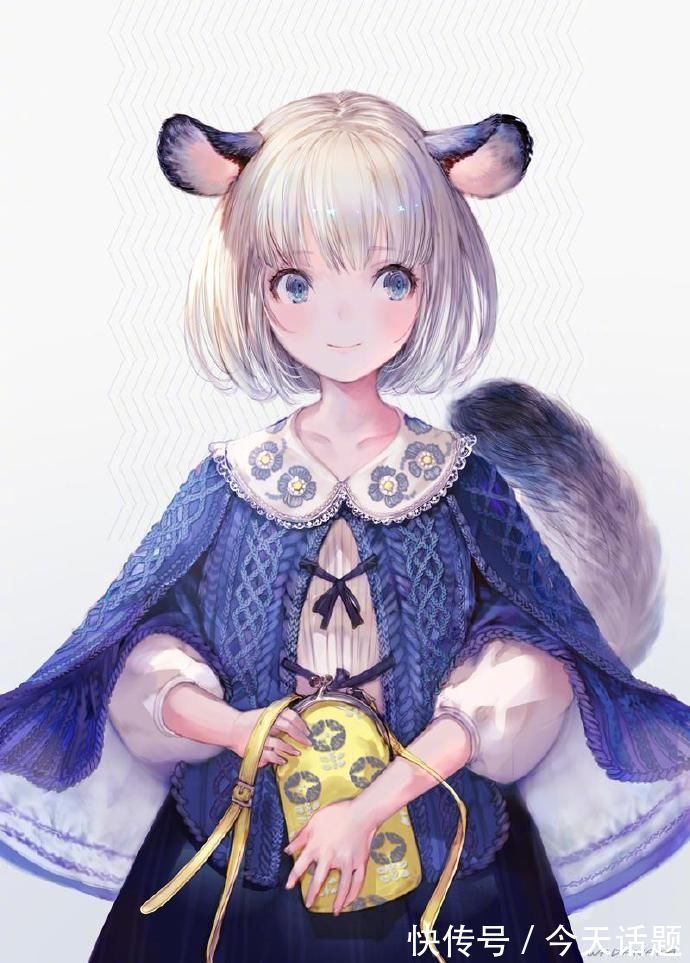猫耳娘|这位画师画的兽耳娘好特别啊,老鼠耳朵驴耳朵都有