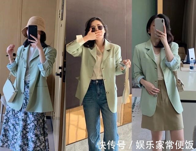 西装 穿西装不要只会配西装裤学这位博主的“高级”穿搭，优雅又干练！