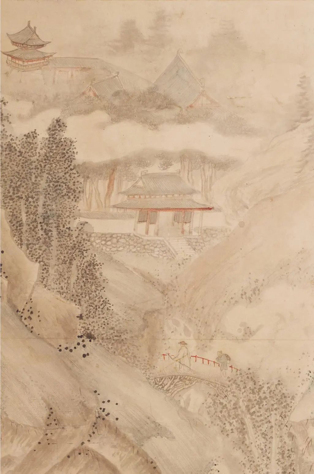 彭百川@荆村论画|烟江叠嶂成南画:《山水画屏风图》赏析