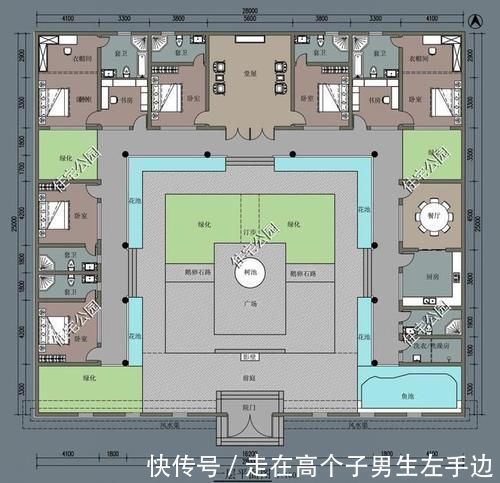 小院|农村建房还是有个院子好，10套农村平层小院，既能停车还能养鸡鸭