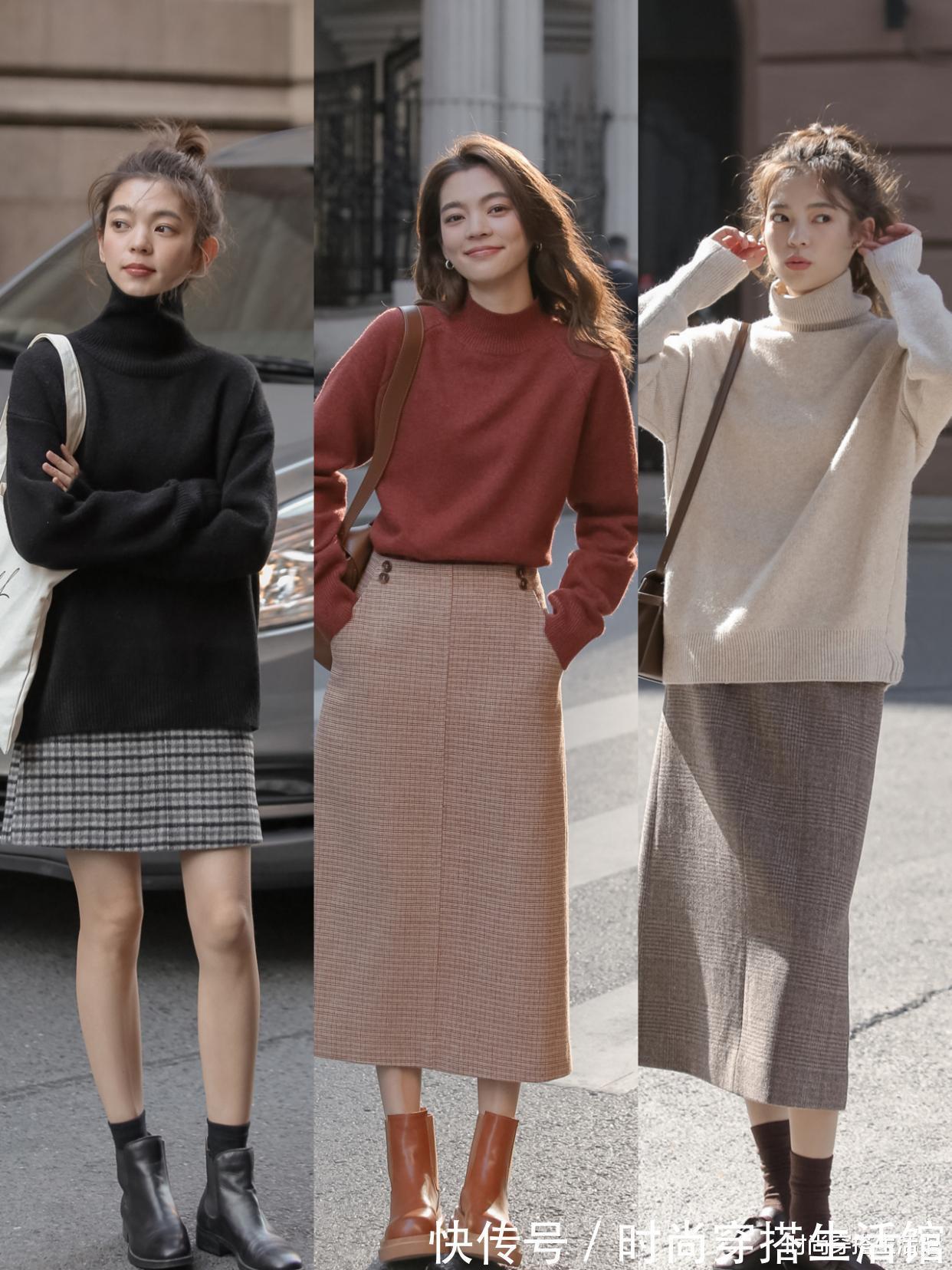 圆领|突然发现,今年火了一种女装:叫“毛衣”,显瘦又百搭,谁穿谁美