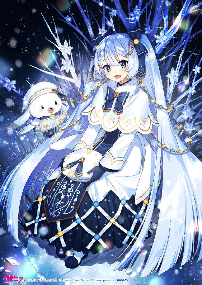 万里雪|2022年的雪初音官方形象公开了！冰冰凉凉的公主殿下好可爱