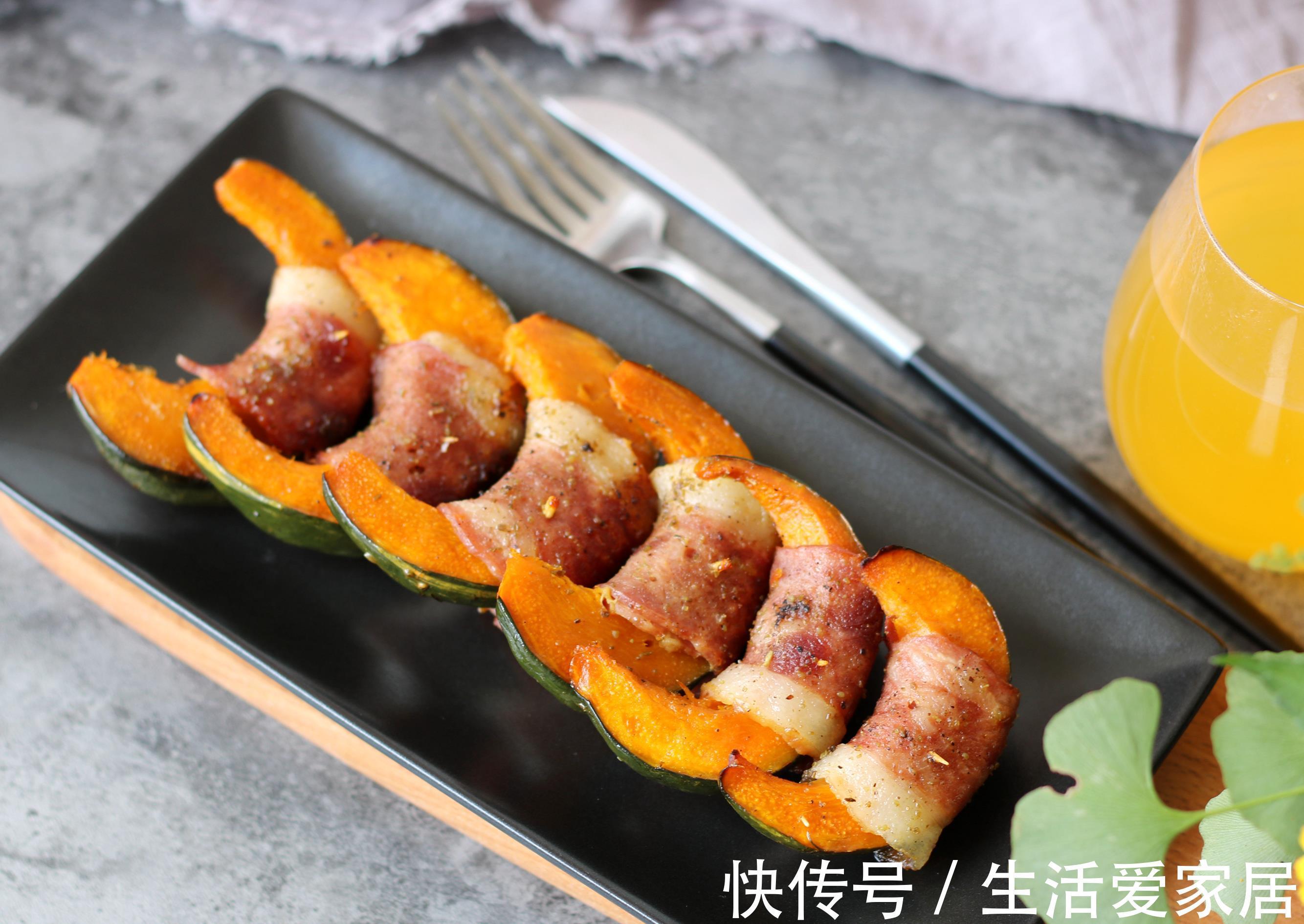 南瓜培根卷|它是天然补锌菜,常吃脾胃吸收好,2块钱1斤,家家户户吃得起