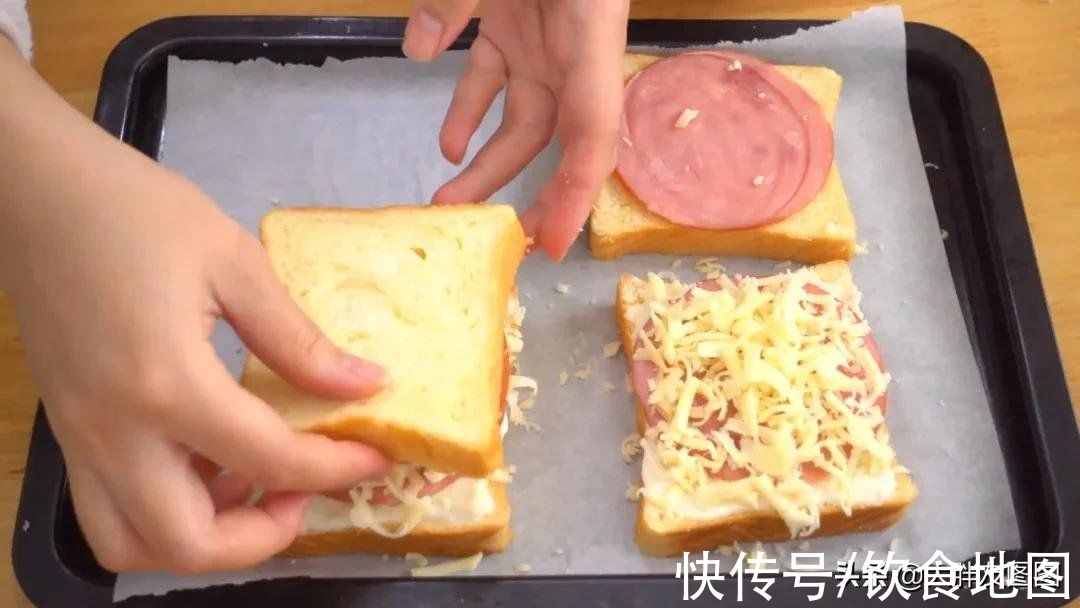 奶酱三明治,学会这个食谱,再也不去买了,用料扎实