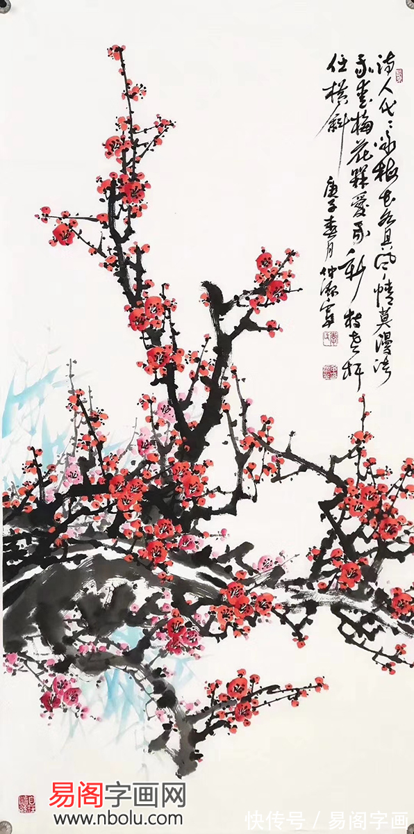 傲骨!画家李仲源梅花图 雅致不俗 让人一见倾心