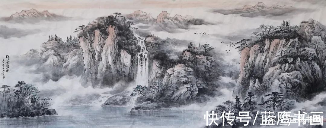 峰峦叠嶂$「青山叠翠势磅礴,祥云流水意辽阔」走进张志新的山水世界