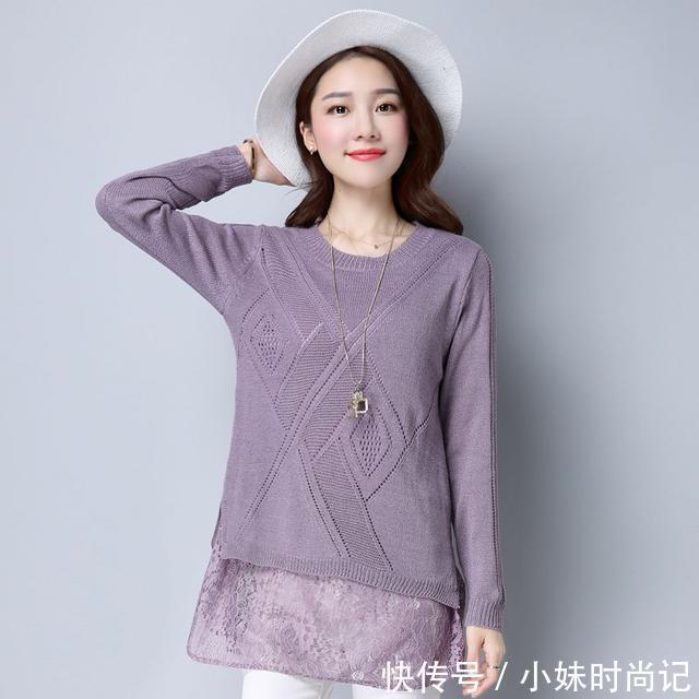 蕾丝|你与女神还差一步,优雅性感的蕾丝针织衫