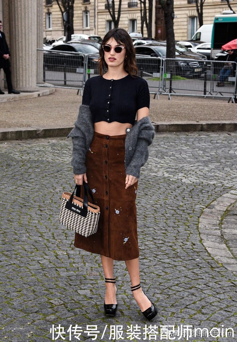 3套“上短下长”的穿搭造型，小个子可以直接照搬