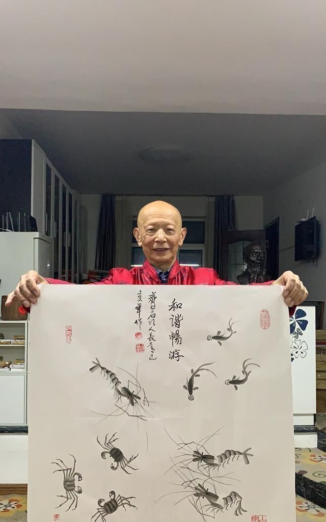 作品|齐白石亲传弟子画虾!自创水府三友作品,估价能超5000万?