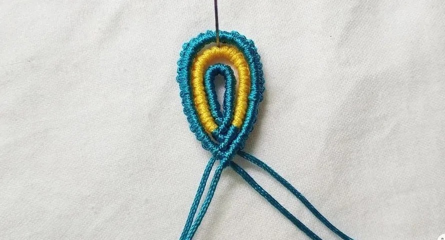 适合新手diy编的水滴型水晶耳环手工编绳