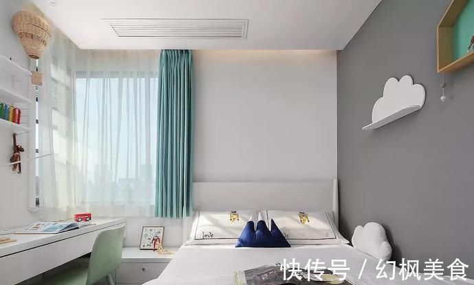 墨绿色|107㎡现代轻奢风格装修,时尚精致演绎优雅品位