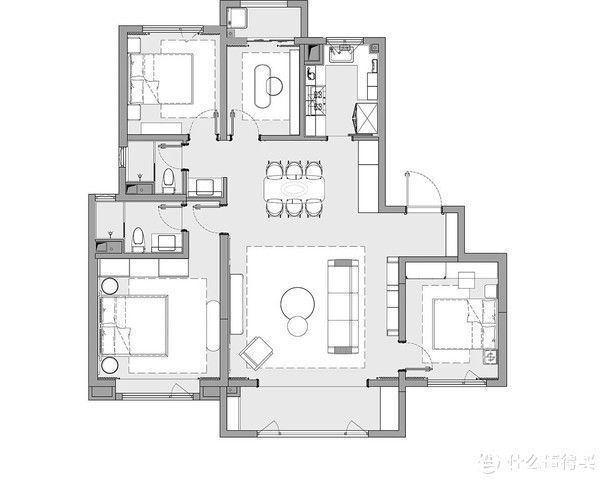 轻奢|参观了他的115㎡新家，才明白什么是轻奢感，一家人住着真舒服！