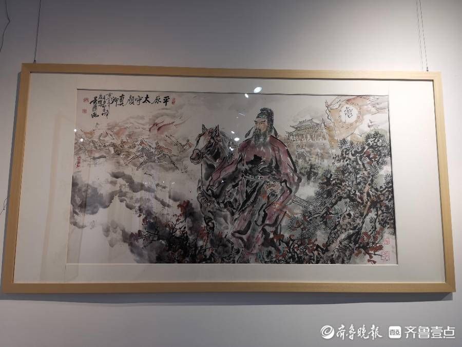 祭侄稿@“颜鲁公——吴泽浩画展”首展德州开幕，展出70余幅作品