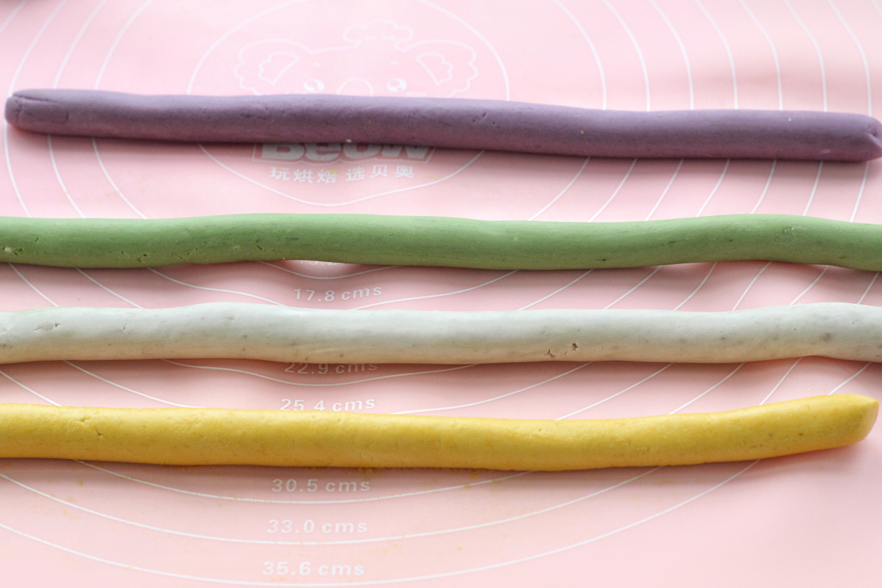 自制手工芋圆，四种颜色零添加，Q弹营养又简单，夏日必备小甜品