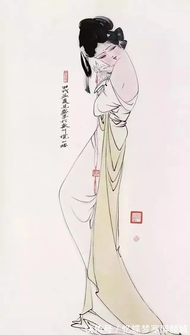 国画#方见尘的国画,构图简朴、墨少意多、意境空灵、超尘拔俗见称