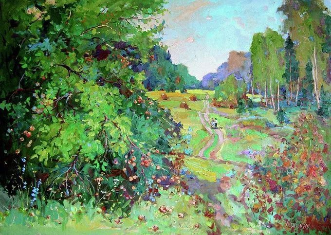 俄罗斯@浓郁的色彩,俄罗斯画家安德烈·米沙金的风景油画(一)