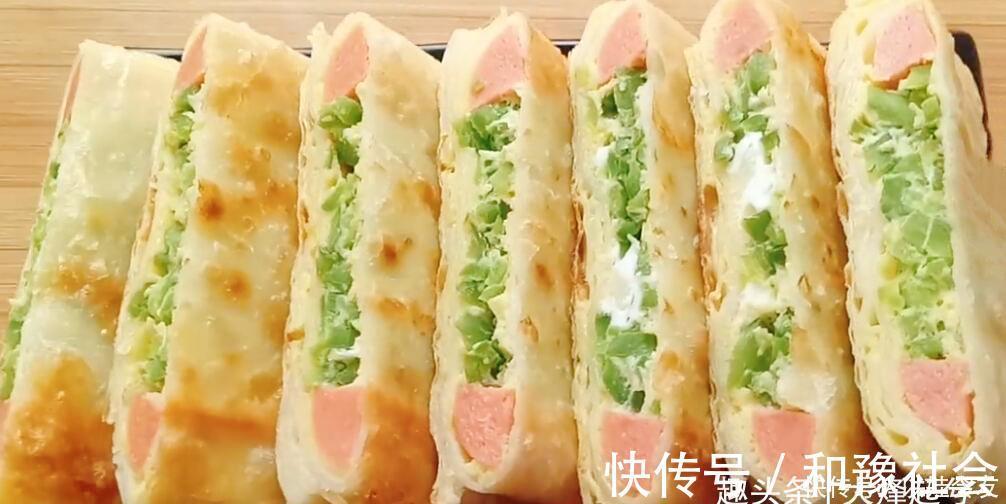 最简单快速早餐饼，1碗面，3个鸡蛋，不揉面不擀面，15分钟就出锅