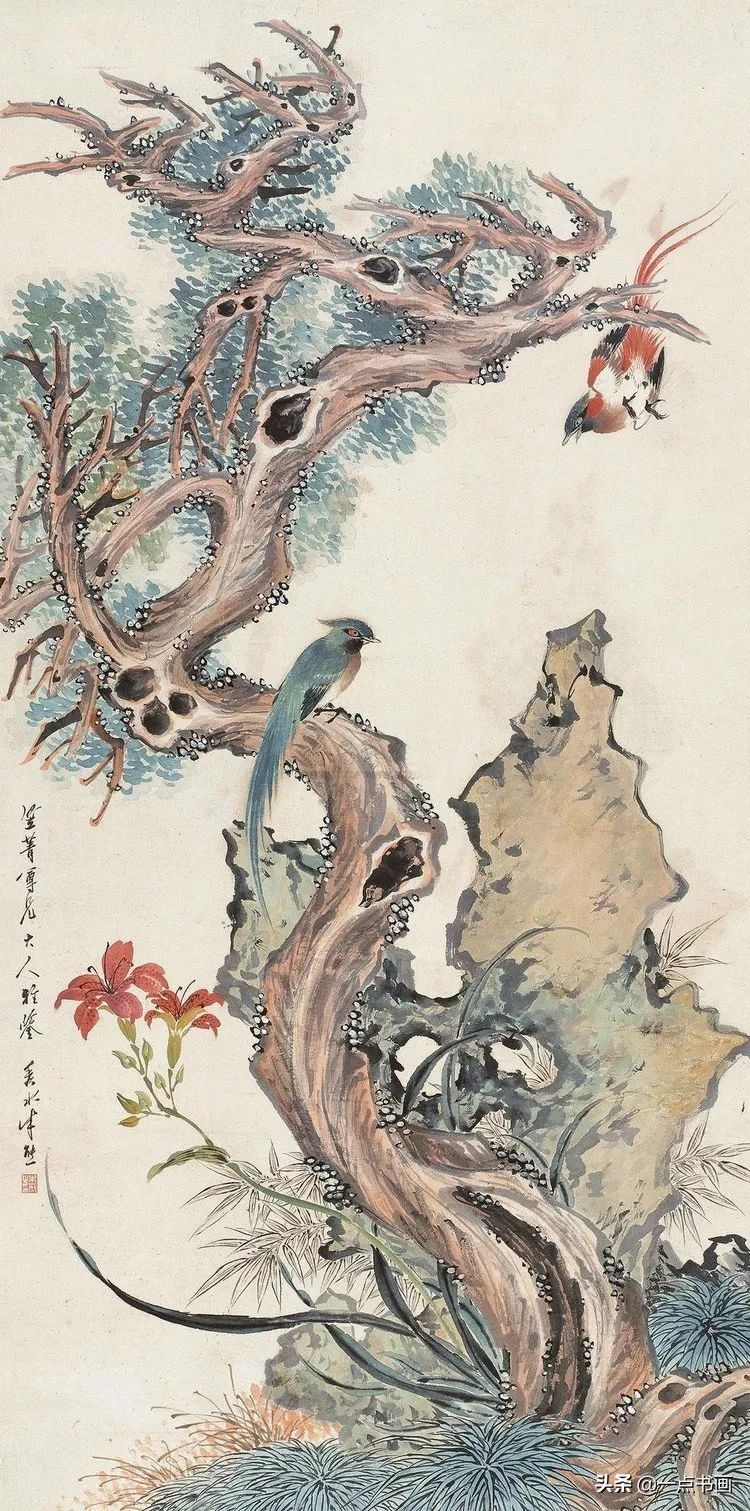 嘉树堂！清代海派 朱熊 花鸟作品欣赏