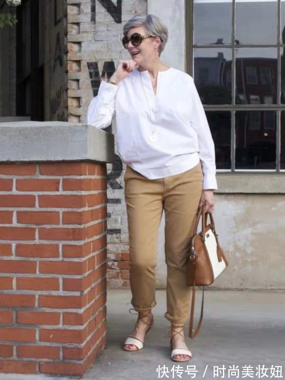 时尚博主|这才是“微胖奶奶”该有的穿搭,简单穿搭高级感,气质都升华了