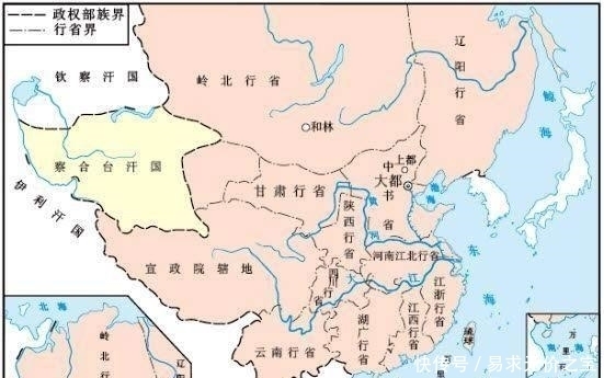 其它朝代都用两种以上颜色画中国古代版图，为何清朝只需一种