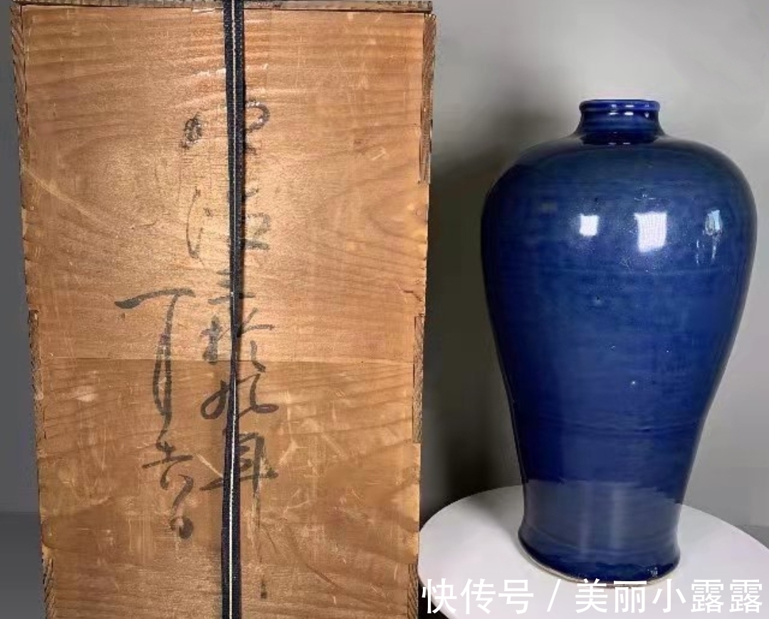 梅瓶!崔凯:霁蓝釉梅瓶,仿的水平还是不错