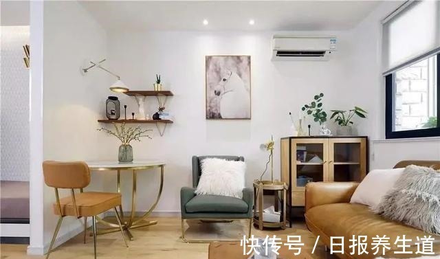 咖啡厅|巧妙的设计,50㎡户型放下两张床,还有咖啡厅、衣帽间和咖啡吧!