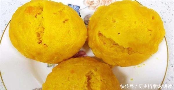 好吃|南瓜发糕最好吃的做法,不用烤箱,不用电饭煲,蓬松暄软太好吃了