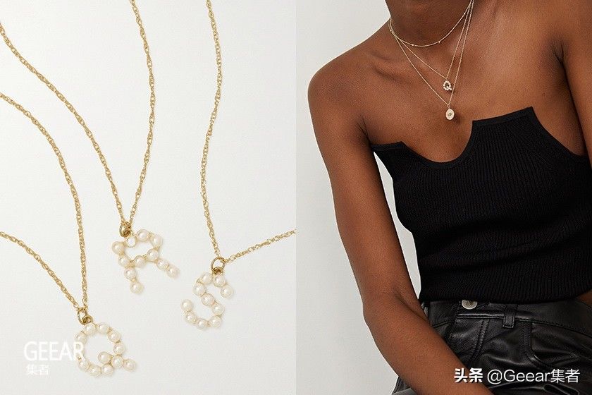 str典雅的字母项链、首饰，为造型带来低调质感美