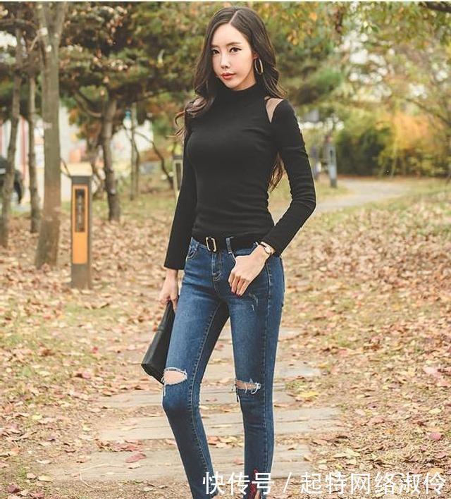 紧身牛仔裤|百搭牛仔裤,穿出与众不同的新颖独特,凸显女神魅力