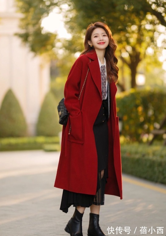 下半身 年末就要穿“红色大衣”,显白显气质,奔四的女人穿上年轻10岁!