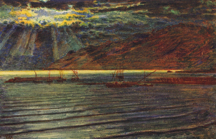 前派$威廉·霍尔曼·亨特(William Holman Hunt)拉斐尔前派创始人油画