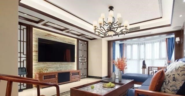 展示柜|新中式客厅电视墙,儒雅端庄,华丽大方!新中式客厅电视墙,儒雅端庄,华丽大方!