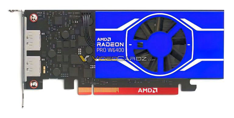 AMD Radeon PRO W6400 显卡曝光：768 流处理器，50W TDP