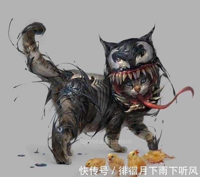 黑豹|当超级英雄变成猫,黑豹这回成了黑猫,死侍版噬元兽裹得太严实了