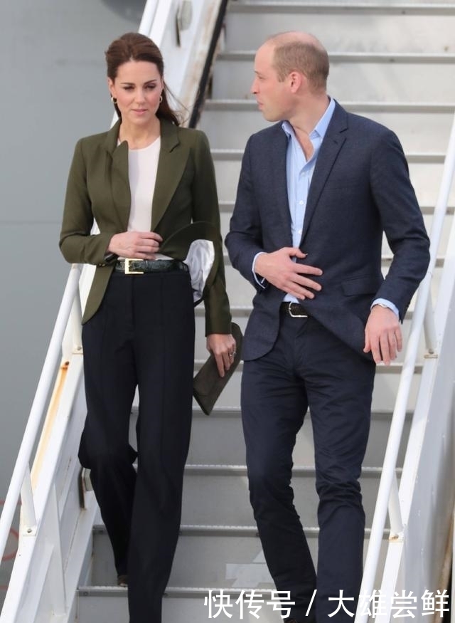王妃|凯特王妃终于穿阔腿裤,搭配橄榄绿西装气质开挂,换个发型更惊艳