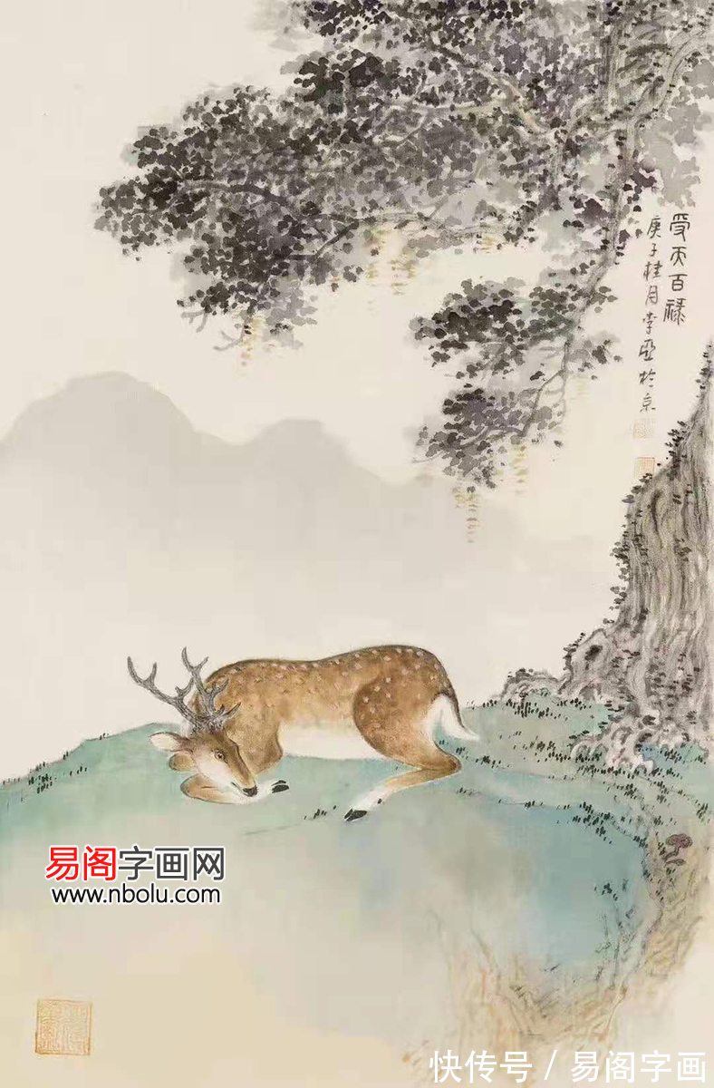 李亚!李亚花鸟画 如清风徐来 又似流水恋花