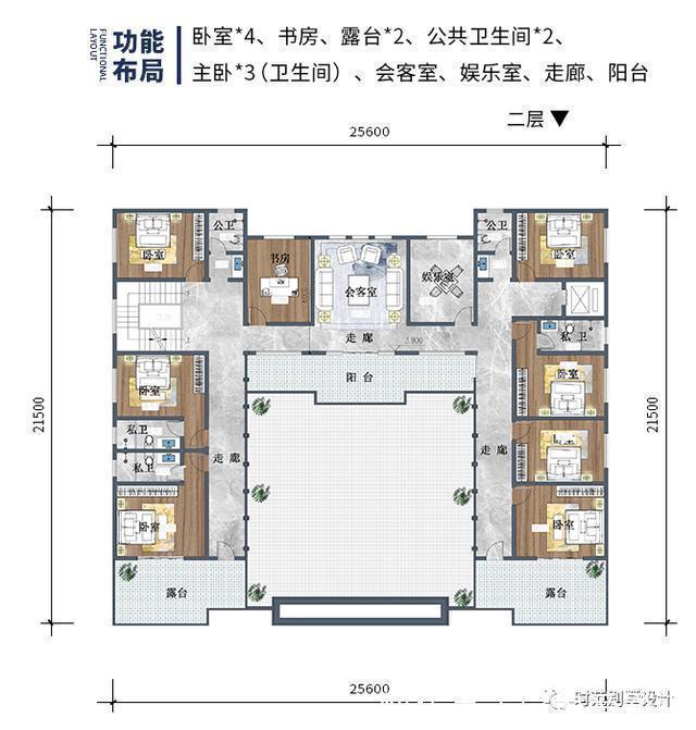 露台|这样的新中式别墅，建一栋才算是家大业大，人丁兴旺