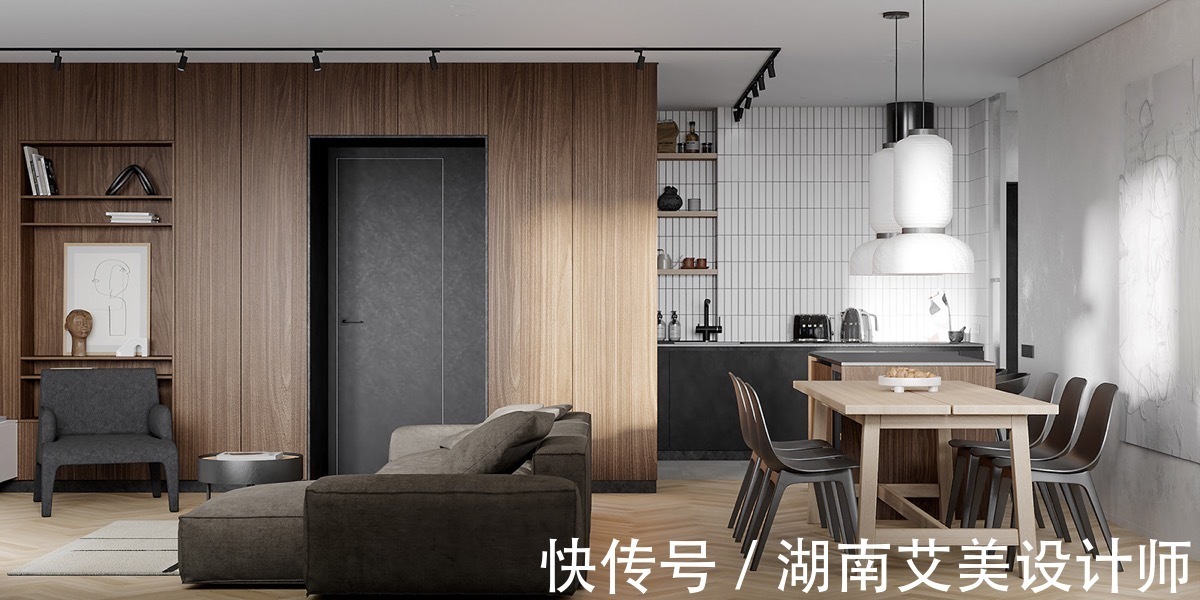 客餐厅|178㎡现代风软装设计,空间舒适宜人!