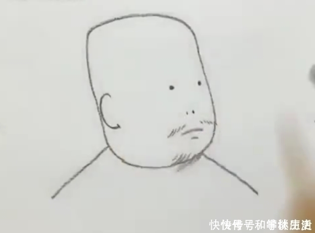 手绘#美术生手绘胡子大叔，看到线稿以为是青铜，一波操作后给跪了