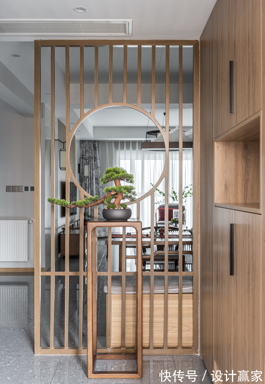 业主|有一种美叫新中式,这套143㎡大平层,透出原木质感,古韵气质