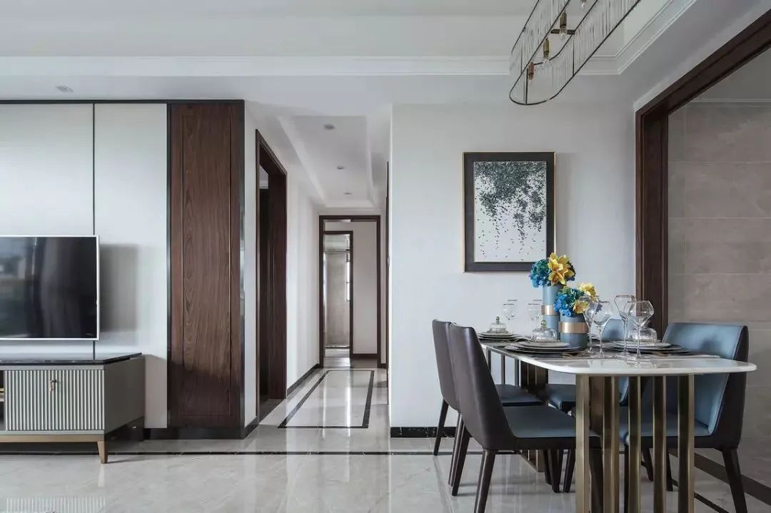 三居室新中式美居，轻奢儒雅的华丽气质|黄石装修 | 三居室