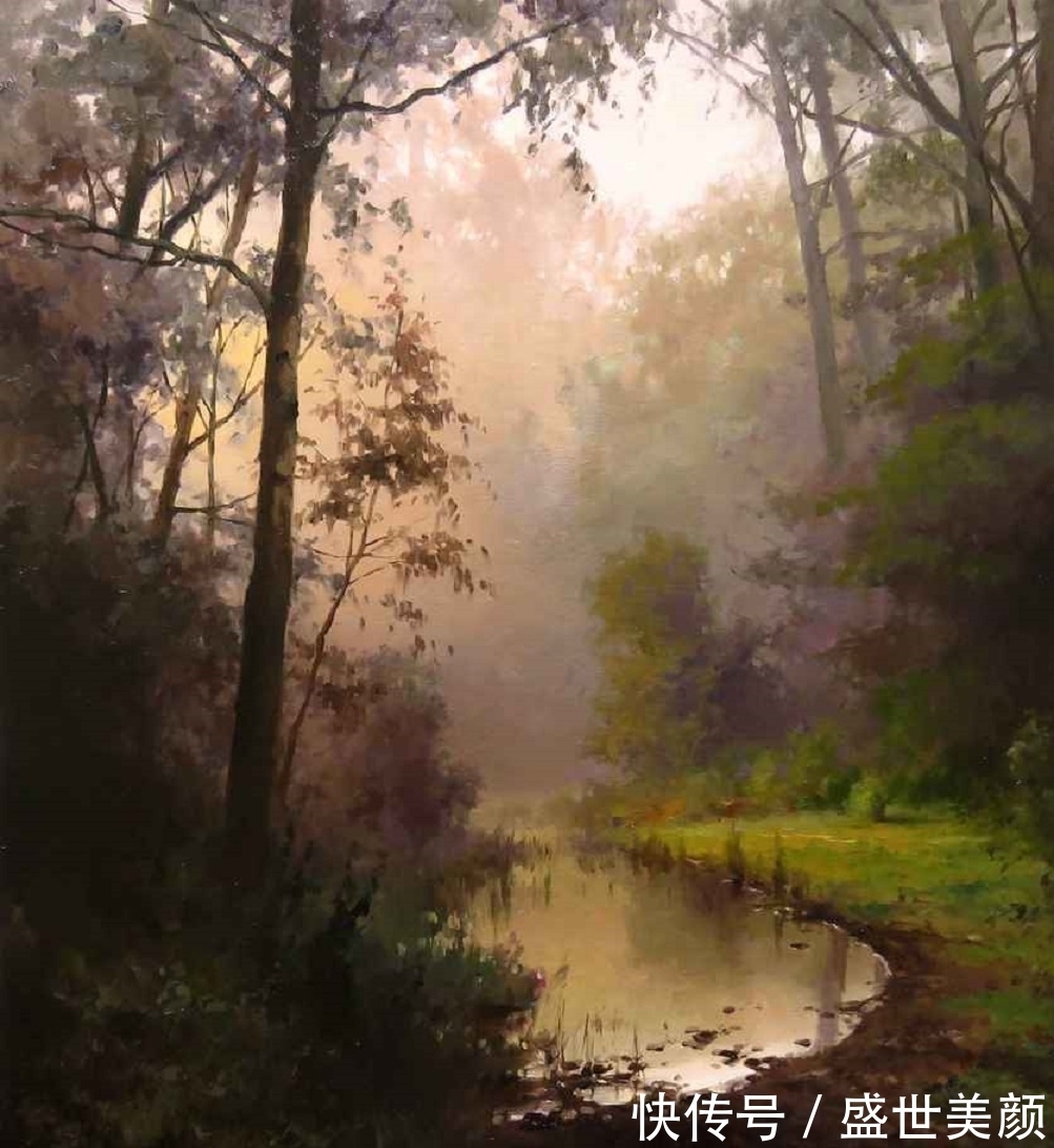 大师$瑰丽的色彩和跳动的光线——俄罗斯大师博日科夫绝美的风景画作