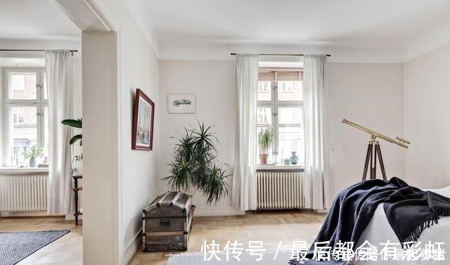 全屋|小户型64㎡,他坚持装一半玄关,在储藏室里做书房!太聪明了!